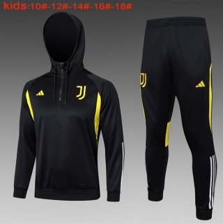 Enfant Sweat Shirt Capuche Juventus 2024 Noir 2 Enfant Sweat Shirt Capuche Juventus 2024 Noir 2