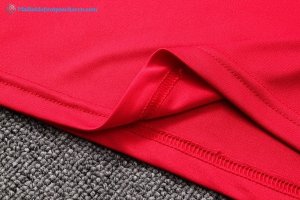 Polo AC Milan Ensemble Complet 2017 2018 Rouge Pas Cher