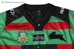 Maillot Rugby Rabbitohs Domicile 2017 2018 Vert Pas Cher