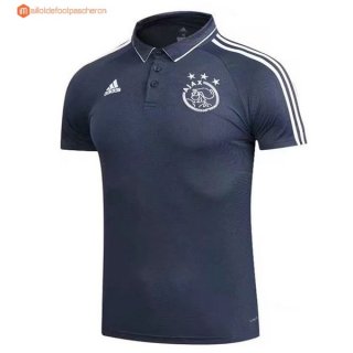 Polo Ajax 2017 2018 Bleu Pas Cher