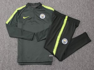 Survetement Manchester City 2018 2019 Vert Marron Pas Cher