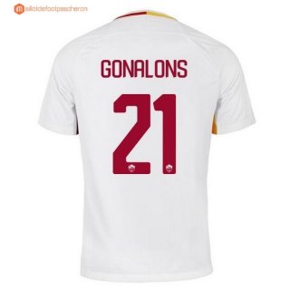 Maillot AS Roma Exterieur Gonalons 2017 2018 Pas Cher