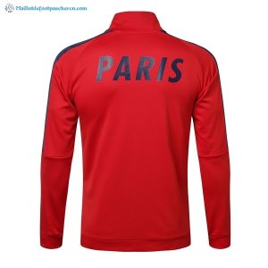 Survetement Paris Saint Germain 2017 2018 Bleu Marine Rouge Pas Cher