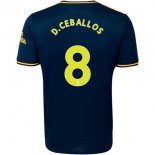 Maillot Arsenal NO.8 D.Ceballos Third 2019 2020 Bleu Pas Cher