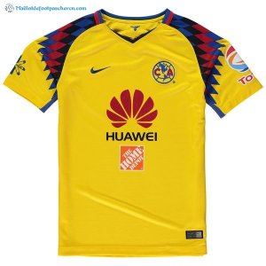 Maillot Club América Third Enfant 2017 2018 Jaune Pas Cher