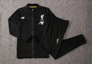 Survetement Enfant Liverpool 2019 2020 Noir Blanc Jaune Pas Cher