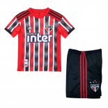 Maillot São Paulo Exterieur Enfant 2019 2020 Rouge Pas Cher