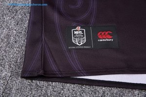 Maillot Rugby Warriors 2017 2018 Noir Pas Cher