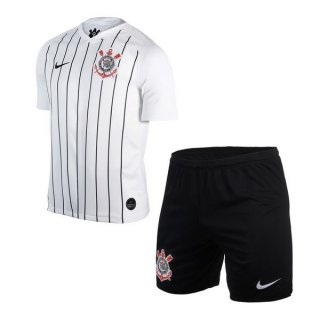 Maillot Corinthians Paulista Domicile Enfant 2019 2020 Blanc Pas Cher