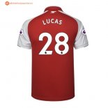 Maillot Arsenal Domicile Lucas 2017 2018 Pas Cher