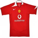 Maillot Manchester United Domicile Retro 2005/06 Rouge Pas Cher