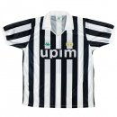 Maillot Juventus Domicile Retro 1991 1992 Noir Blanc Pas Cher