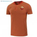 Polo AS Roma 2017 2018 Orange Marine Pas Cher