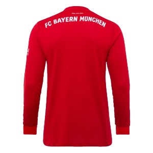 Maillot Bayern Munich Domicile ML 2019 2020 Rouge Pas Cher