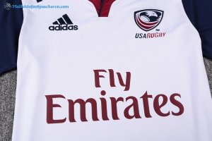 Maillot Rugby États Unis Domicile 2017 2018 Blanc Pas Cher