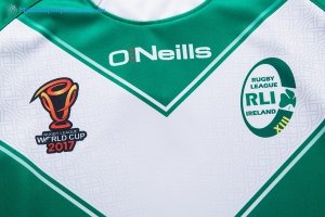 Maillot Rugby Irlande RLWC O'Neills Domicile 2017 2018 Vert Pas Cher