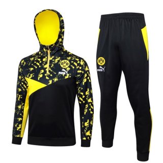 Sweat Shirt Capuche Borussia Dortmund 2024 2025 Jaune Noir Sweat Shirt Capuche Borussia Dortmund 2024 2025 Jaune Noir