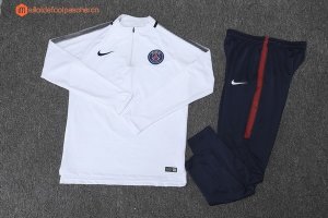 Survetement Paris Saint Germain 2017 2018 Blanc Pas Cher