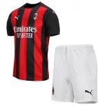 Maillot AC Milan Domicile Enfant 2020 2021 Rouge Pas Cher