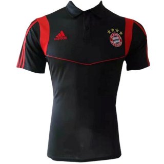 Polo Bayern Munich 2019 2020 Noir Rouge Pas Cher Polo Bayern Munich 2019 2020 Noir Rouge Pas Cher