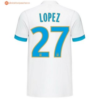 Maillot Marseille Domicile Lopez 2017 2018 Pas Cher