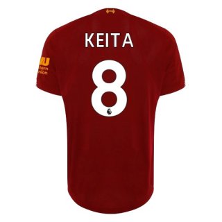 Maillot Liverpool NO.8 Keita Domicile 2019 2020 Rouge Pas Cher