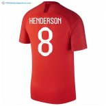 Maillot Angleterre Exterieur Henderson 2018 Rouge Pas Cher
