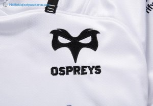 Maillot Rugby Ospreys Exterieur 2017 2018 Blanc Pas Cher