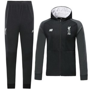 Survetement Liverpool 2019 2020 Noir Blanc Gris Pas Cher