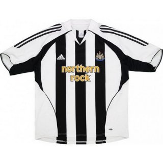 Thailande Maillot Newcastle United Domicile Retro 2005 2006 Noir Blanc Pas Cher