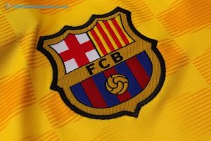 Entrainement Barcelona Ensemble Complet 2017 2018 Jaune Pas Cher