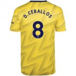 Maillot Arsenal NO.8 D.Ceballos Exterieur 2019 2020 Jaune Pas Cher