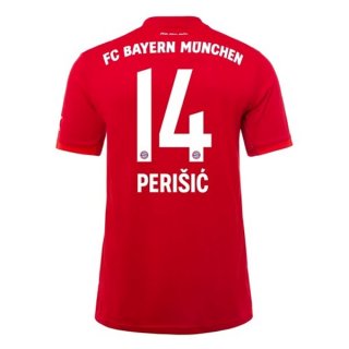 Maillot Bayern Munich NO.14 Perisic Domicile 2019 2020 Rouge Pas Cher