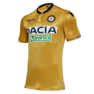 Maillot Udinese Calcio Exterieur 2018 2019 Jaune Pas Cher