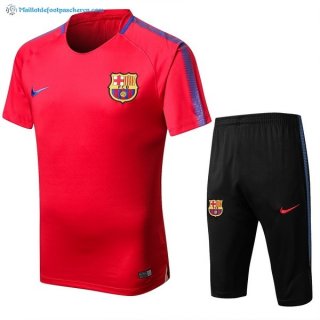 Entrainement Barcelona Conjunto Completo 2017 2018 Rouge Pas Cher