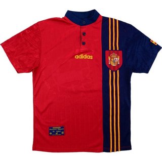 Thailande Maillot Espagne Domicile Retro 1996 Rouge Pas Cher Thailande Maillot Espagne Domicile Retro 1996 Rouge Pas Cher