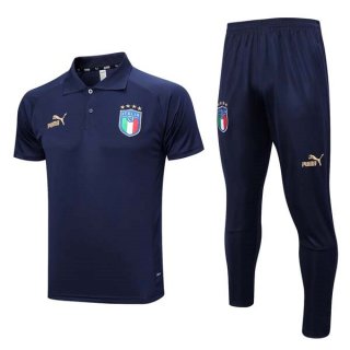 Polo Italie Ensemble Complet 2023 2024 Bleu