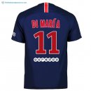 Maillot Paris Saint Germain Domicile Di Maria 2018 2019 Bleu Pas Cher