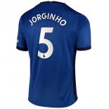 Maillot Chelsea NO.5 Jorginho Domicile 2020 2021 Bleu Pas Cher