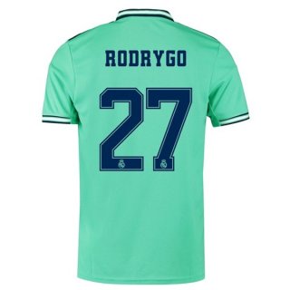 Maillot Real Madrid NO.27 Rodrygo Third 2019 2020 Vert Pas Cher Maillot Real Madrid NO.27 Rodrygo Third 2019 2020 Vert Pas Cher