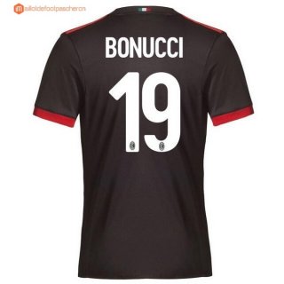 Maillot Milan Third Bonucci 2017 2018 Pas Cher