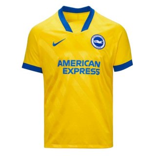 Thailande Maillot Brighton Exterieur 2020 2021 Jaune Pas Cher