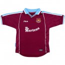 Thailande Maillot West Ham United FILA Domicile Retro 1999 2000 Rouge Pas Cher