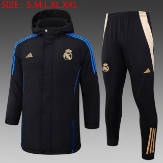 Doudoune Real Madrid Ensemble Complet 2024 2025 Noir Doudoune Real Madrid Ensemble Complet 2024 2025 Noir