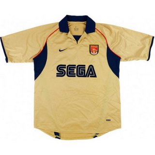 Thailande Maillot Arsenal Exterieur Retro 2001 2002 Jaune Pas Cher Thailande Maillot Arsenal Exterieur Retro 2001 2002 Jaune Pas Cher