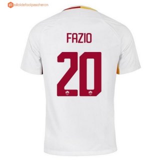 Maillot AS Roma Exterieur Fazio 2017 2018 Pas Cher