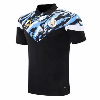 Polo Manchester City 2020 2021 Noir Bleu Pas Cher Polo Manchester City 2020 2021 Noir Bleu Pas Cher