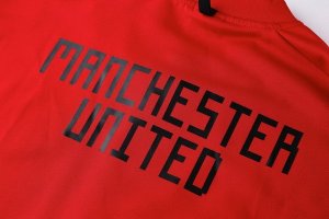 Survetement Manchester United 2018 2019 Rouge Noir Pas Cher