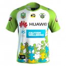 Maillot Canberra Raiders 2018 Blanc Vert Pas Cher