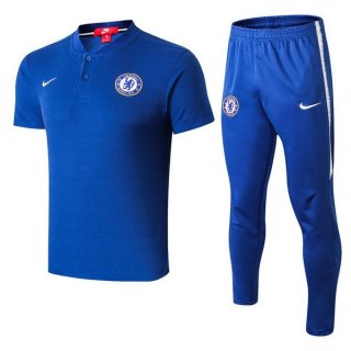 Polo Ensemble Complet Chelsea 2018 2019 Bleu Blanc Pas Cher Polo Ensemble Complet Chelsea 2018 2019 Bleu Blanc Pas Cher